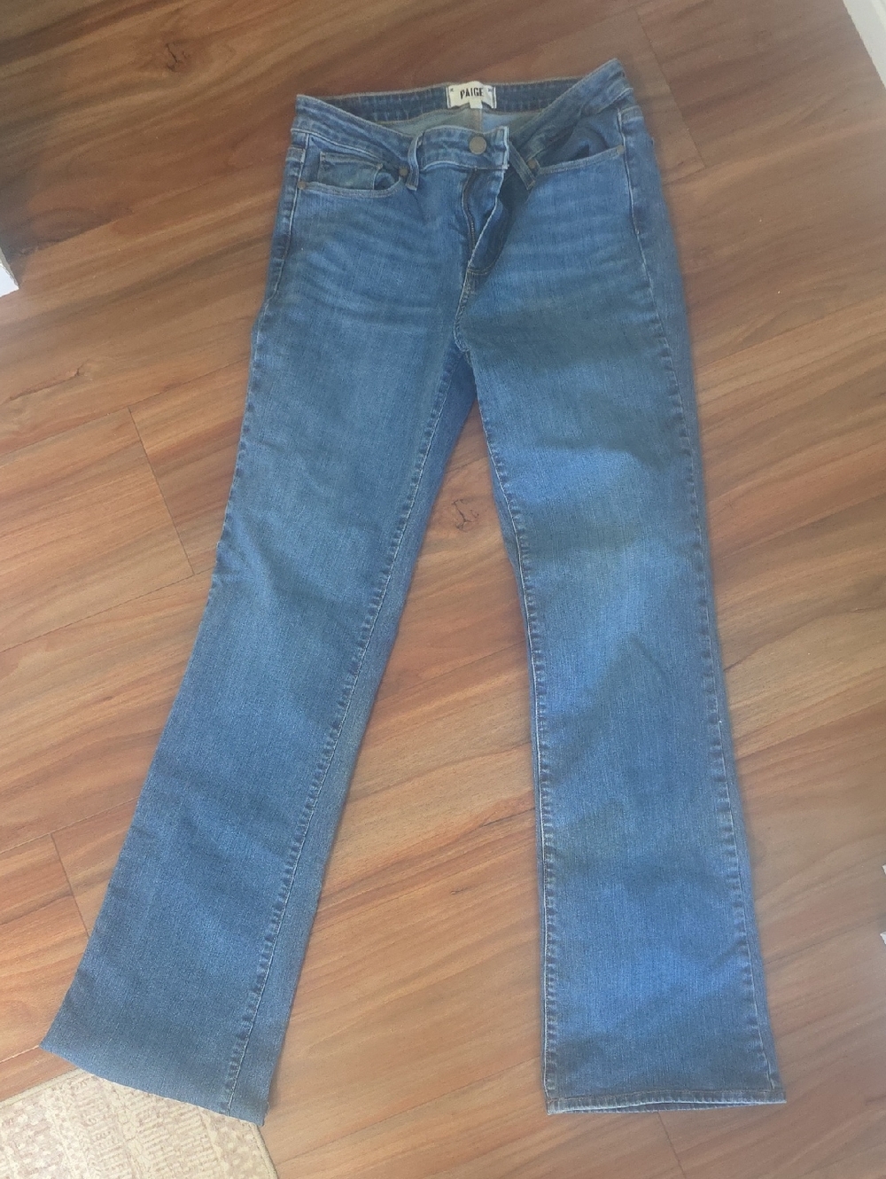 PAIGE Women's Medium Blue Flare Jeans